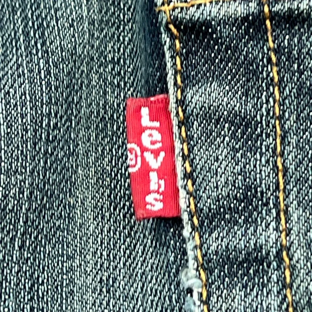 Levis 501 Jeans Men's 32x32 Blue Dark Wash Denim Button Fly Straight Leg Red Tab